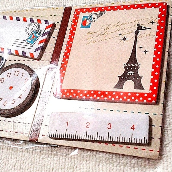Paris France Stick On Note Reminder Tabs Travel Theme mini Pad France Stationary - Picture 2 of 9